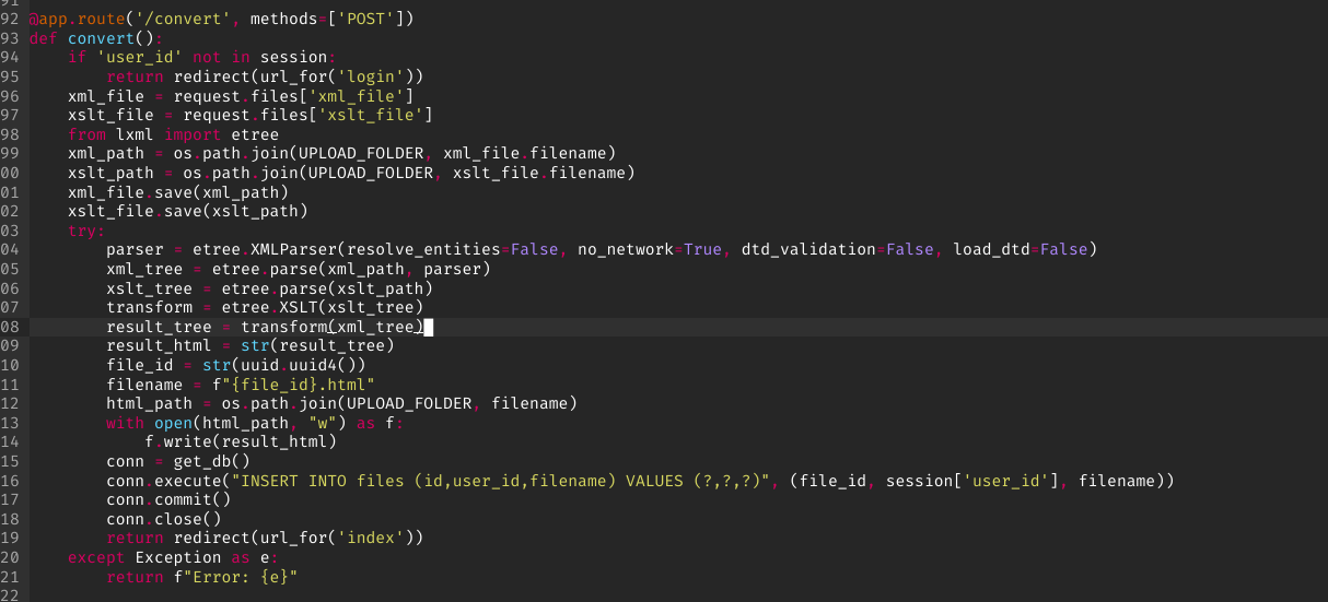 Source showing www-data context and cron job executing all .py files in current directory